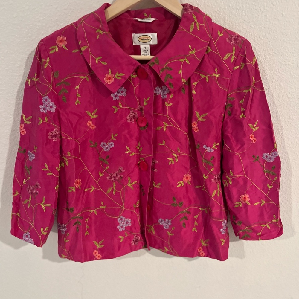 Robert Talbott Fuchsia 100% Silk Jacket‎